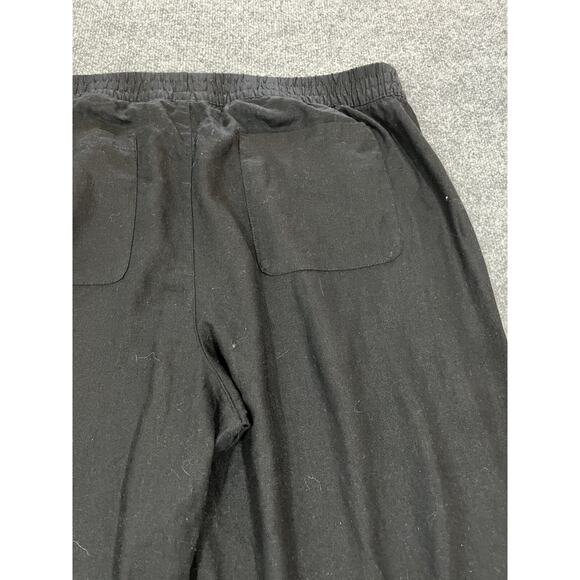 Coastal Resort Linen Blend Crop Pants 2XL Minimalist Scandi Cabincore Palm Beach - Picture 7 of 12